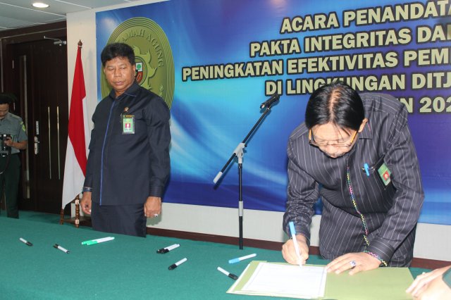 Pakta Integritas Badilum 20-01-2020